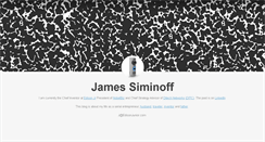 Desktop Screenshot of jamessiminoff.com