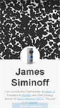 Mobile Screenshot of jamessiminoff.com