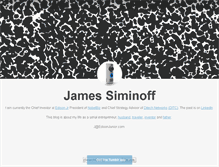 Tablet Screenshot of jamessiminoff.com